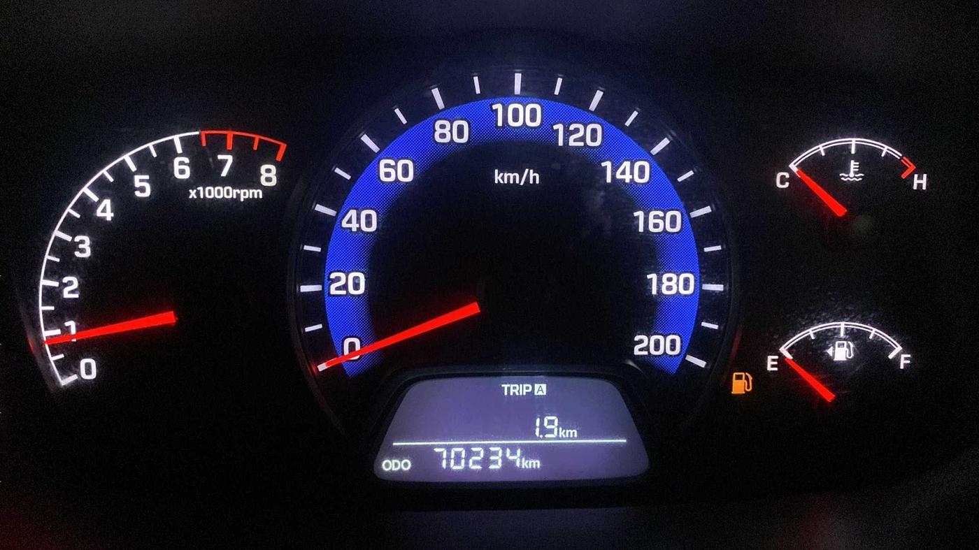 2014 Hyundai Xcent S 1.2, Petrol, Manual, 70,274 km, Odometer Image