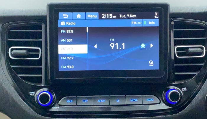 2021 Hyundai Verna SX (O) 1.5 VTVT IVT, Petrol, Automatic, 16,869 km, Infotainment System