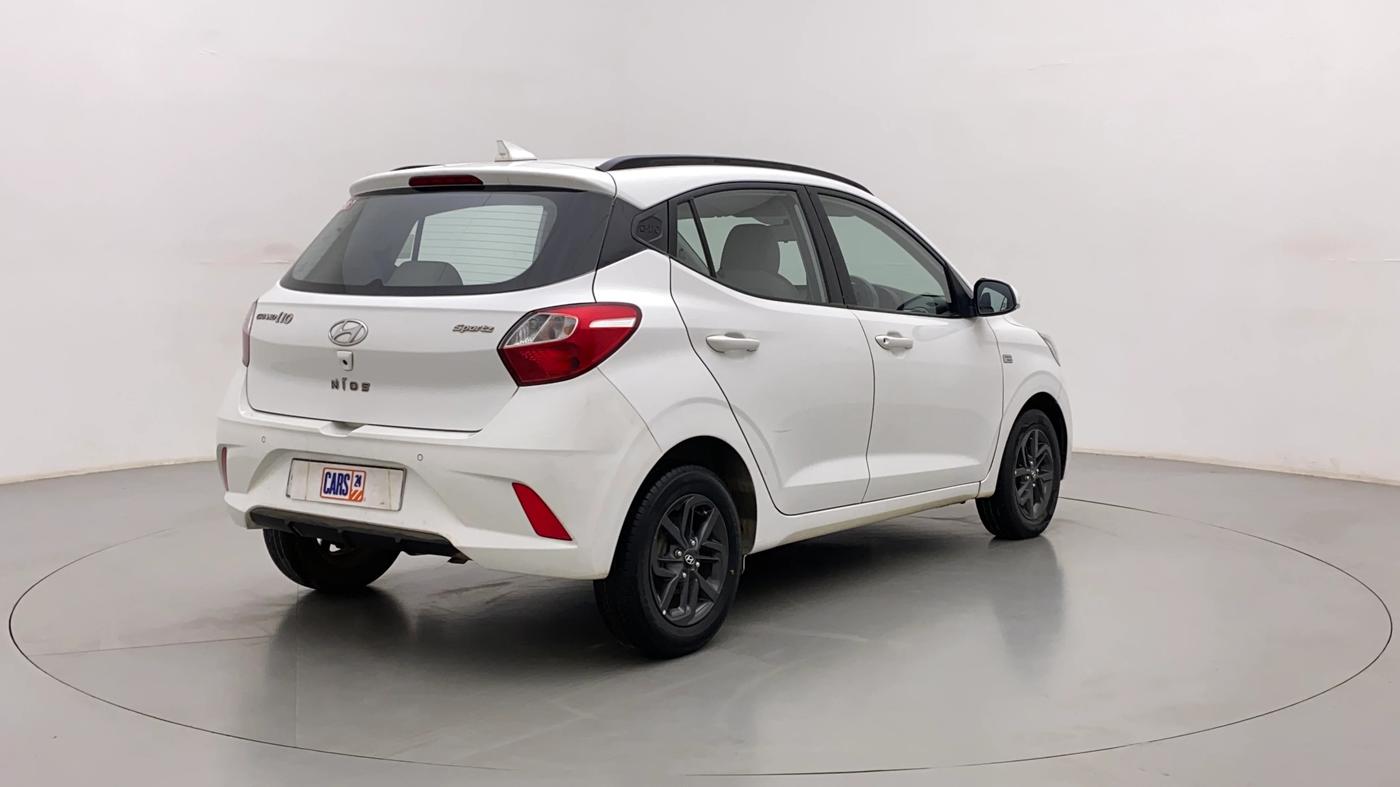 2019 Hyundai GRAND I10 NIOS SPORTZ AMT 1.2 KAPPA VTVT, Petrol, Automatic, 41,964 km, Right Back Diagonal