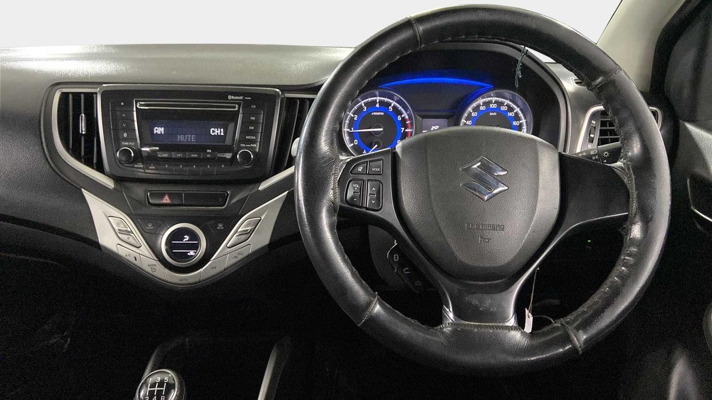 2016 Maruti Baleno DELTA PETROL 1.2, Petrol, Manual, 65,323 km, Steering Wheel Close Up