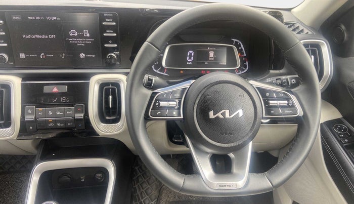 2023 KIA SONET HTX 1.5, Diesel, Manual, 15,856 km, Steering Wheel Close Up