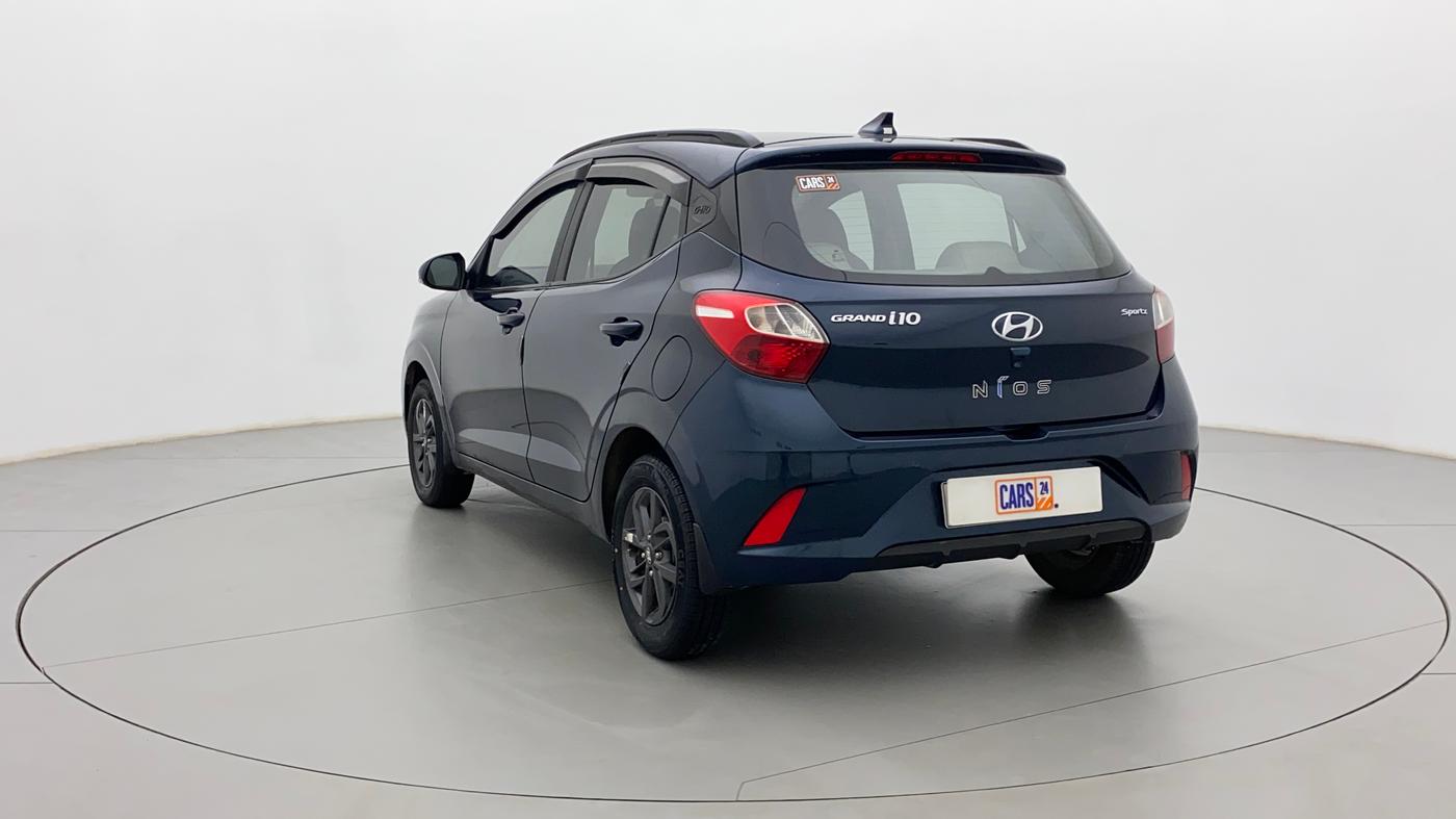 2021 Hyundai GRAND I10 NIOS SPORTZ AMT 1.2 KAPPA VTVT, Petrol, Automatic, 46,191 km, Left Back Diagonal