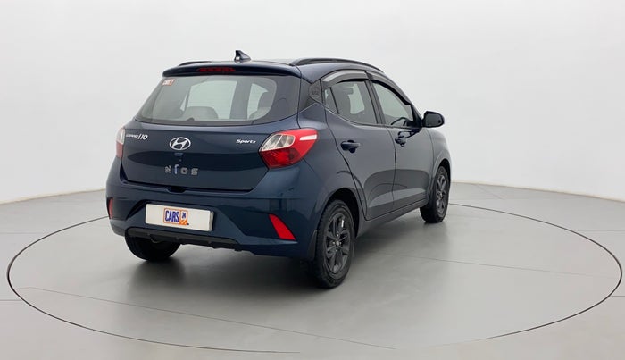 2021 Hyundai GRAND I10 NIOS SPORTZ AMT 1.2 KAPPA VTVT, Petrol, Automatic, 46,191 km, Right Back Diagonal