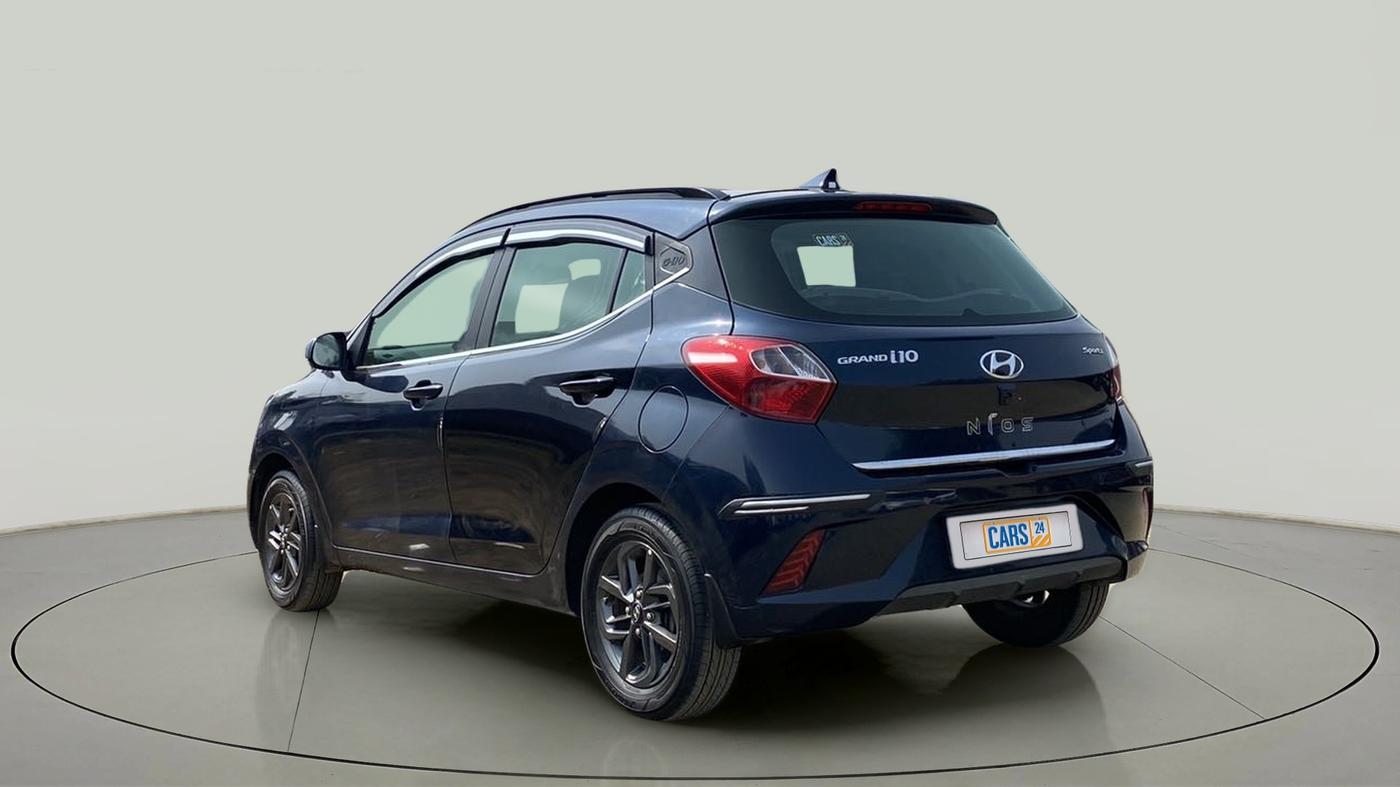 2020 Hyundai GRAND I10 NIOS SPORTZ AMT 1.2 KAPPA VTVT, Petrol, Automatic, 48,933 km, Left Back Diagonal