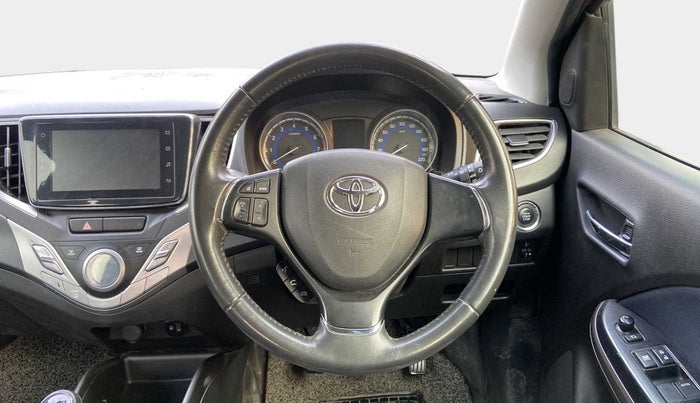 2019 Toyota Glanza V, Petrol, Manual, 31,046 km, Steering Wheel Close Up