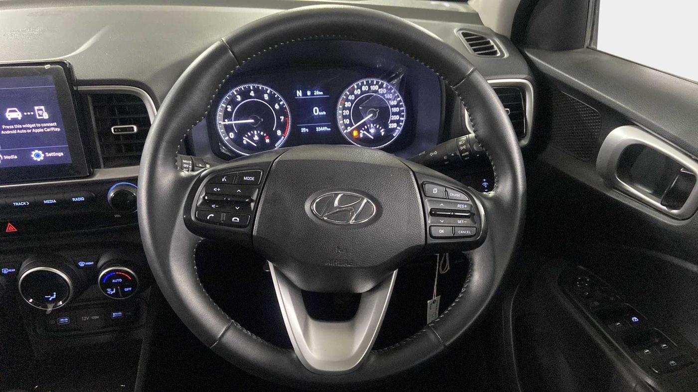 2021 Hyundai VENUE SX 1.0 TURBO IMT, Petrol, Manual, 33,449 km, Steering Wheel Close Up