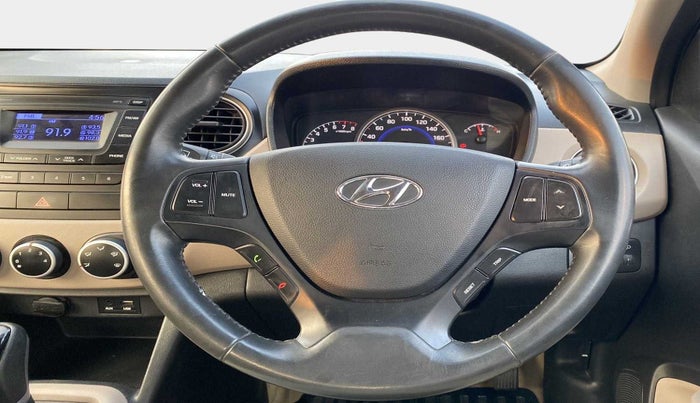 2016 Hyundai Grand i10 ASTA (O) AT 1.2 KAPPA VTVT, Petrol, Automatic, 60,584 km, Steering Wheel Close Up