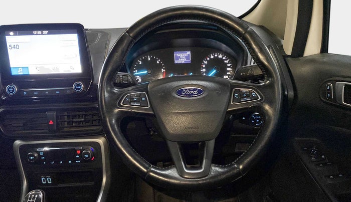 2018 Ford Ecosport TITANIUM 1.5L DIESEL, Diesel, Manual, 1,31,449 km, Steering Wheel Close Up