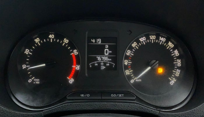 2019 Skoda Rapid AMBITION 1.6 MPI MT, Petrol, Manual, 76,795 km, Odometer Image