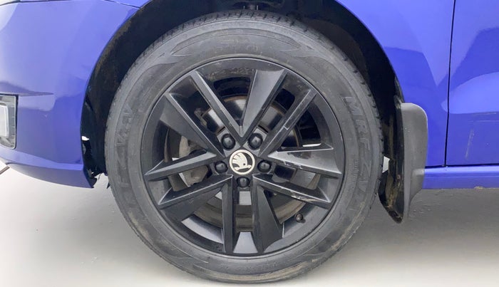 2019 Skoda Rapid AMBITION 1.6 MPI MT, Petrol, Manual, 76,795 km, Left Front Wheel