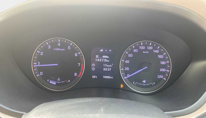 2017 Hyundai Elite i20 ASTA 1.2 (O), Petrol, Manual, 74,303 km, Odometer Image