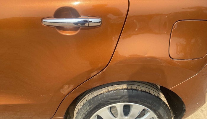 2015 Maruti Baleno ALPHA PETROL 1.2, Petrol, Manual, 64,619 km, Left quarter panel - Slightly dented