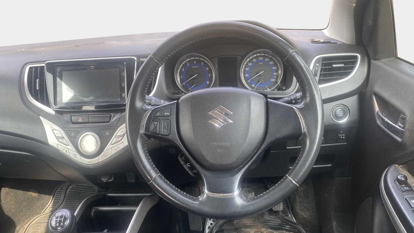 2015 Maruti Baleno ALPHA PETROL 1.2, Petrol, Manual, 64,619 km, Steering Wheel Close Up