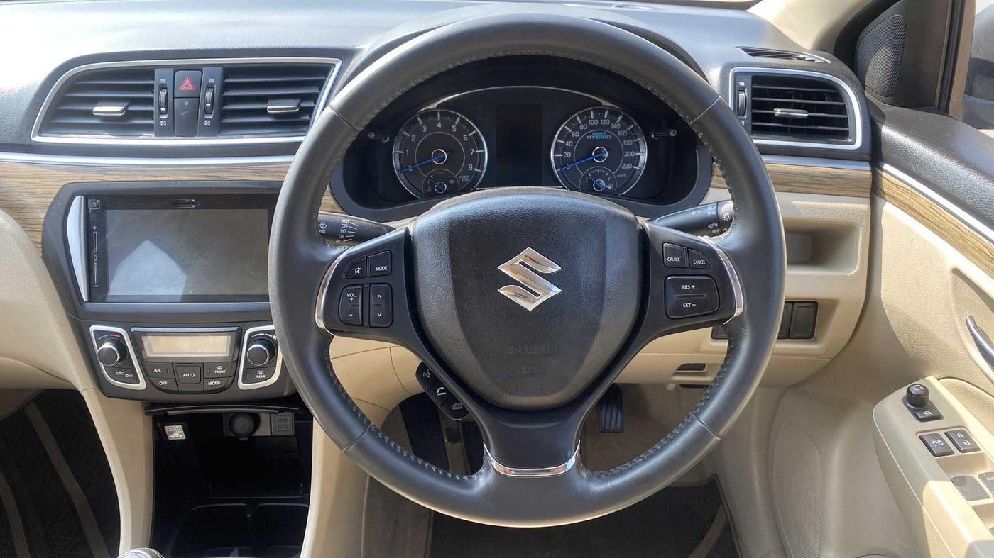 2018 Maruti Ciaz ALPHA 1.5 SHVS PETROL, Petrol, Manual, 15,793 km, Steering Wheel Close Up