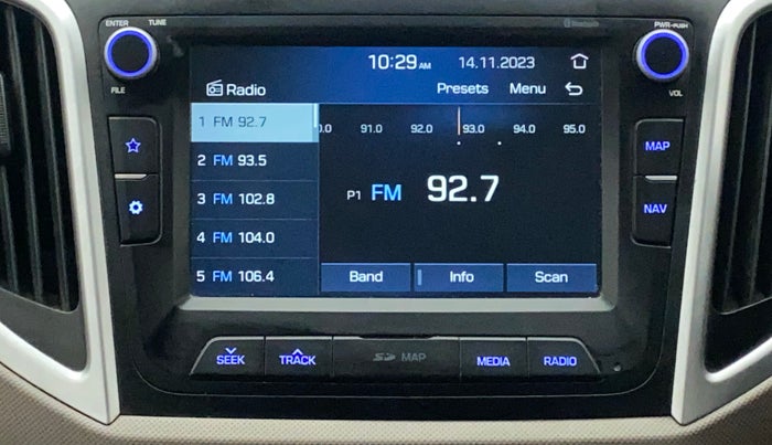 2018 Hyundai Creta SX AT 1.6 DIESEL, Diesel, Automatic, 94,599 km, Infotainment System