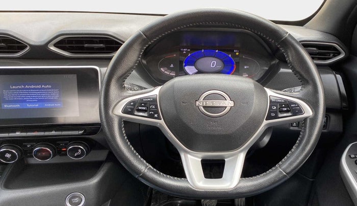 2021 Nissan MAGNITE XV PREMIUM TURBO (O) CVT, Petrol, Automatic, 49,655 km, Steering Wheel Close Up