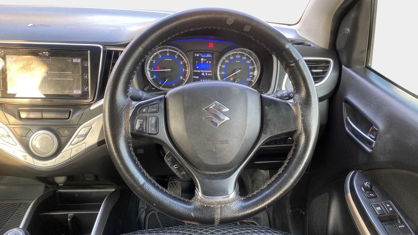 2018 Maruti Baleno ALPHA PETROL 1.2, Petrol, Manual, 59,950 km, Steering Wheel Close Up