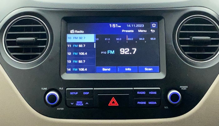 2018 Hyundai Xcent SX 1.2, Petrol, Manual, 34,150 km, Infotainment System
