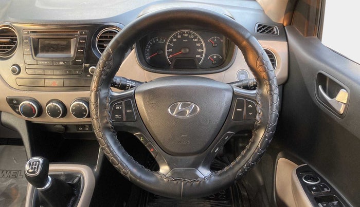 2015 Hyundai Grand i10 ASTA (O) 1.2 KAPPA VTVT, Petrol, Manual, 62,235 km, Steering Wheel Close Up