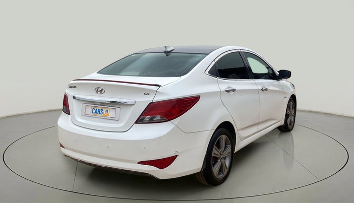 2015 Hyundai Verna FLUIDIC 4S 1.6 VTVT S(O), Petrol, Manual, 79,281 km, Right Back Diagonal