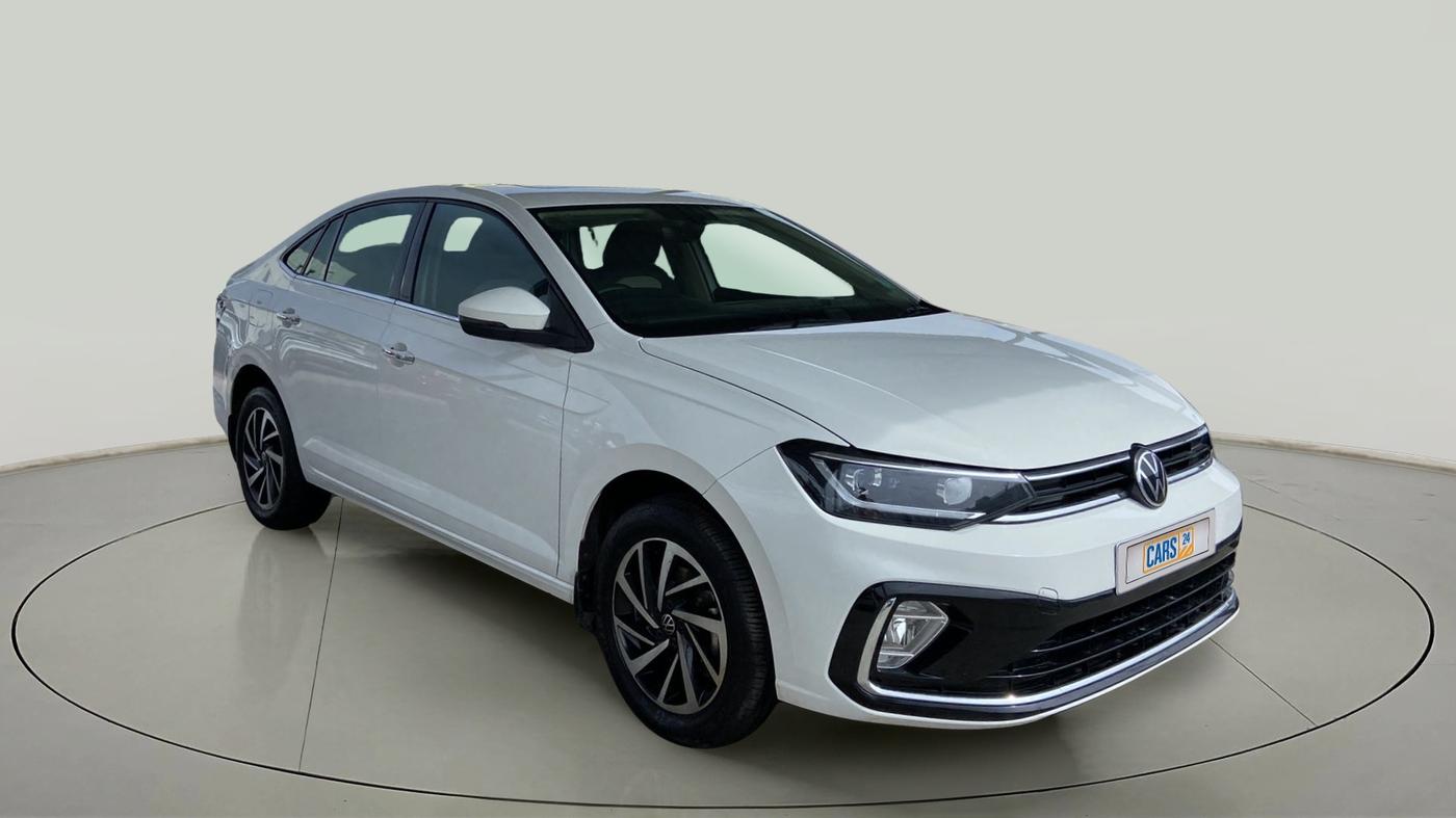 2022 Volkswagen VIRTUS TOPLINE TSI 1.0 AT, Petrol, Automatic, 14,829 km, Right Front Diagonal