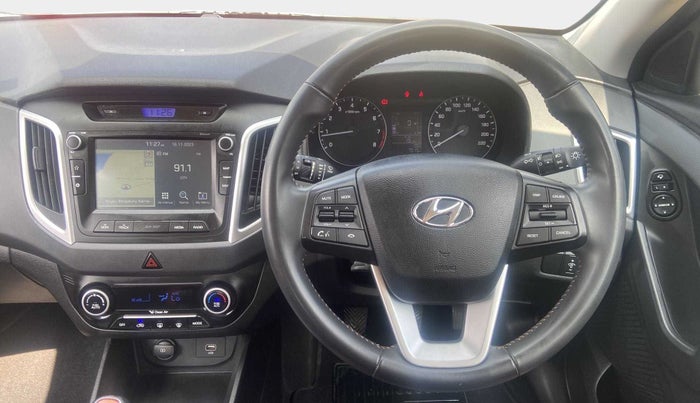 2018 Hyundai Creta SX 1.6 PETROL DUAL TONE, Petrol, Manual, 7,919 km, Steering Wheel Close Up