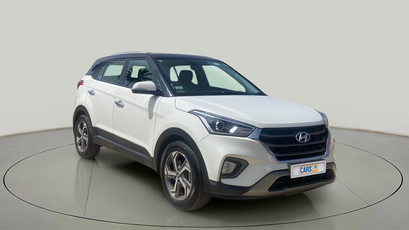 2018 Hyundai Creta SX 1.6 PETROL DUAL TONE, Petrol, Manual, 7,919 km, Right Front Diagonal