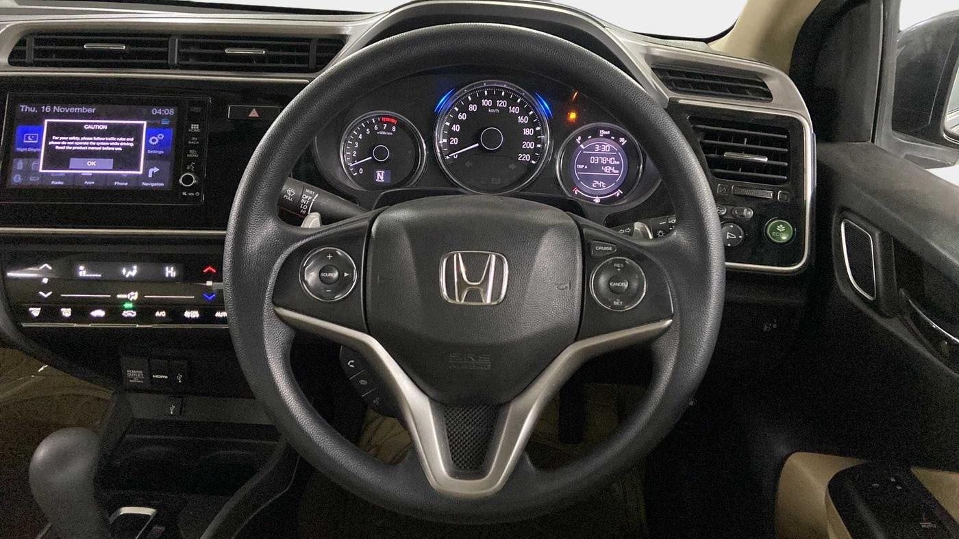 2019 Honda City 1.5L I-VTE V CVT, Petrol, Automatic, 38,101 km, Steering Wheel Close Up