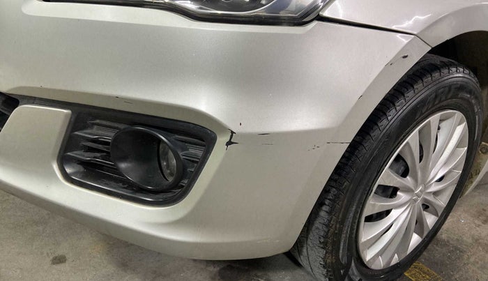 2017 Maruti Ciaz DELTA 1.4 MT PETROL, Petrol, Manual, 54,531 km, Front bumper - Minor scratches