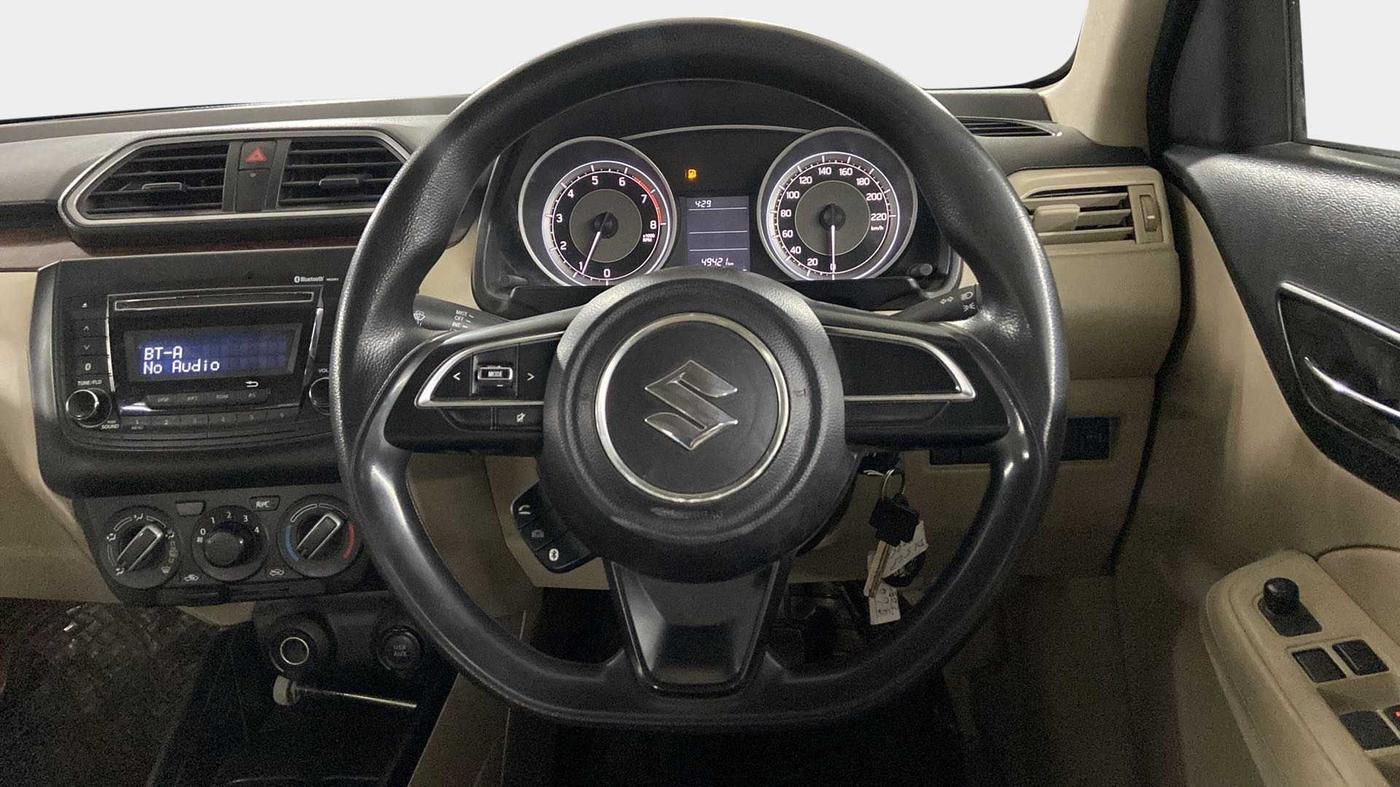 2017 Maruti Dzire VXI, Petrol, Manual, 49,882 km, Steering Wheel Close Up