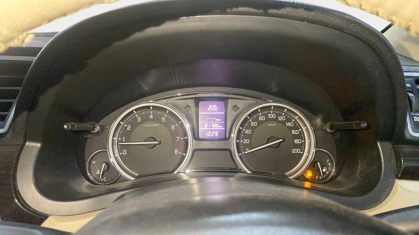 2015 Maruti Ciaz VXI+, Petrol, Manual, 81,730 km, Odometer Image