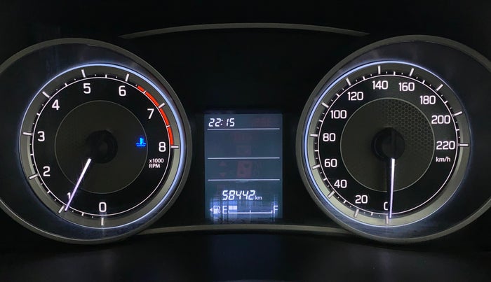 2017 Maruti Dzire VXI, Petrol, Manual, 58,442 km, Odometer Image