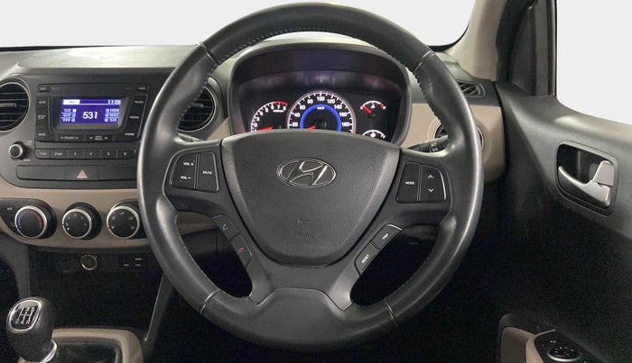 2016 Hyundai Grand i10 ASTA (O) 1.2 KAPPA VTVT, Petrol, Manual, 25,686 km, Steering Wheel Close Up