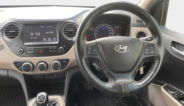 2018 Hyundai Grand i10 SPORTZ 1.2 KAPPA VTVT, Petrol, Manual, 31,428 km, Steering Wheel Close Up