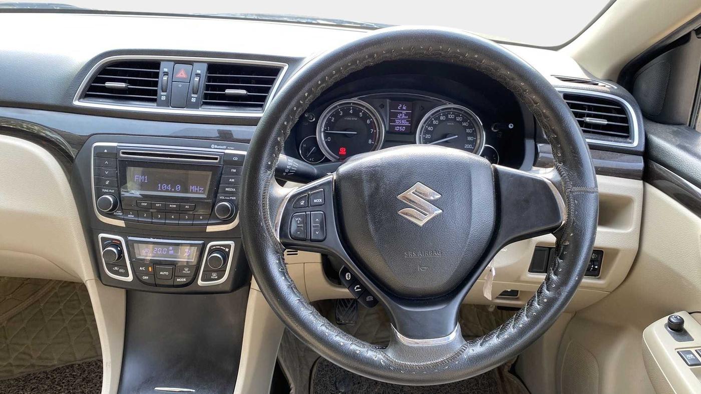 2018 Maruti Ciaz DELTA 1.4 MT PETROL, Petrol, Manual, 70,564 km, Steering Wheel Close Up