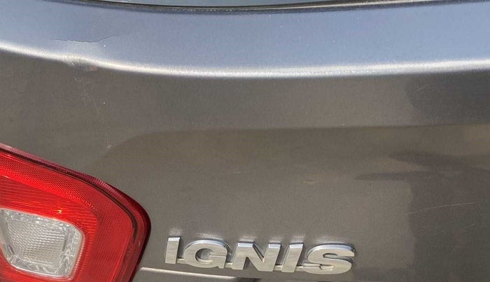 2017 Maruti IGNIS SIGMA 1.2, Petrol, Manual, 1,04,627 km, Dicky (Boot door) - Slightly dented