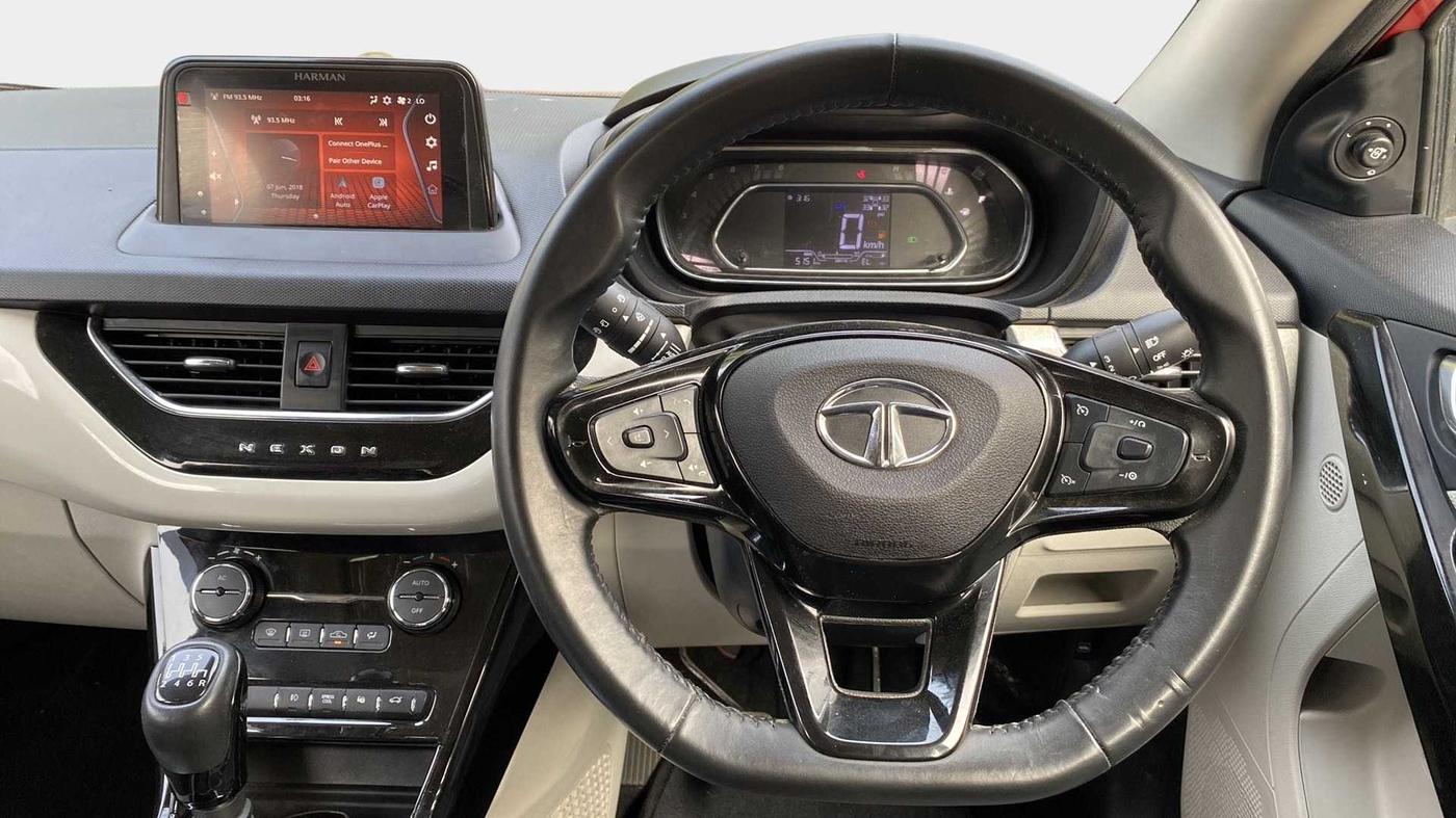 2021 Tata NEXON XZ PLUS (O) PETROL, Petrol, Manual, 5,115 km, Steering Wheel Close Up