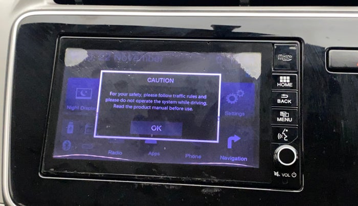 2019 Honda City 1.5L I-VTEC V MT, Petrol, Manual, 38,408 km, Infotainment system - Display has spot on screen