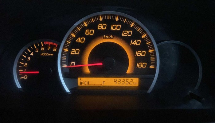 2014 Maruti Wagon R 1.0 VXI, Petrol, Manual, 43,407 km, Odometer Image