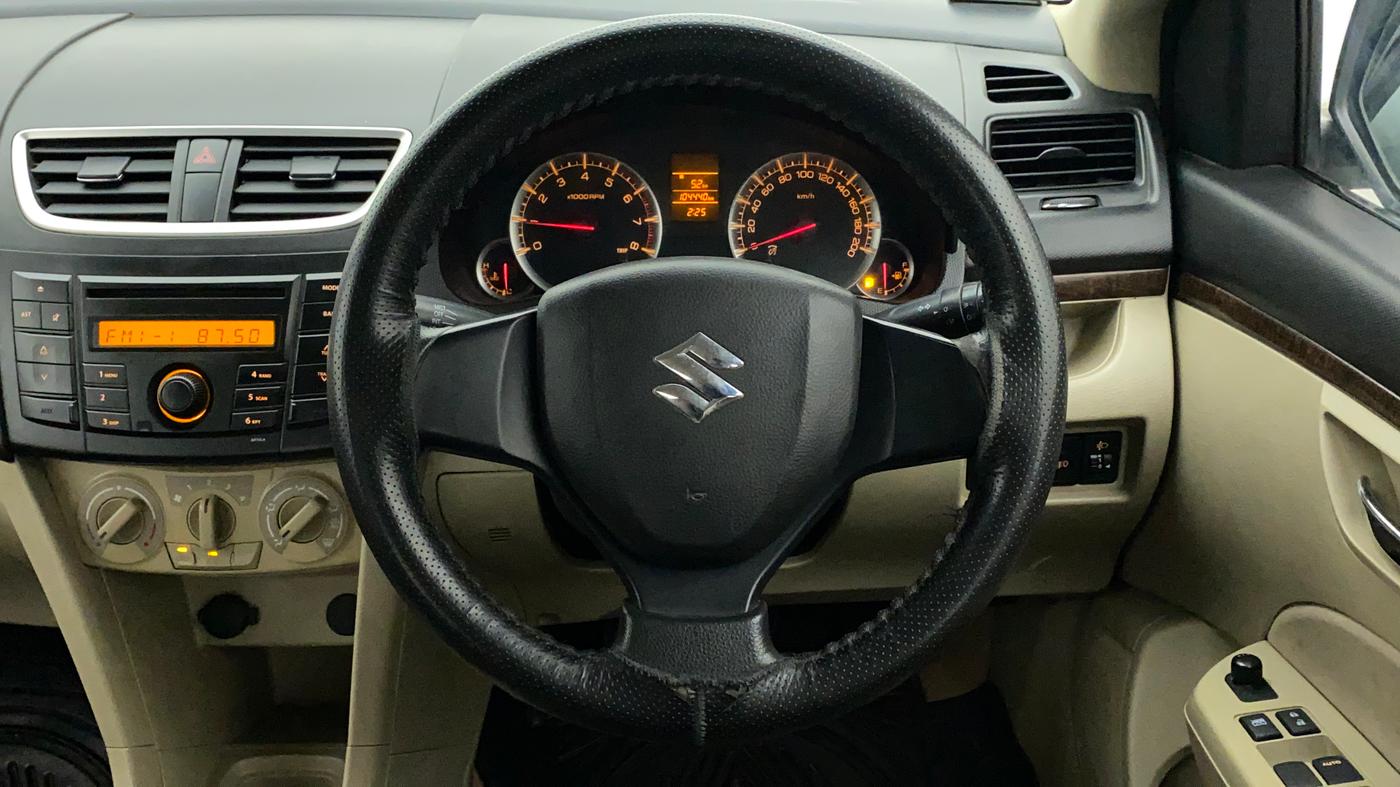 2014 Maruti Swift Dzire VXI, Petrol, Manual, 1,04,482 km, Steering Wheel Close Up