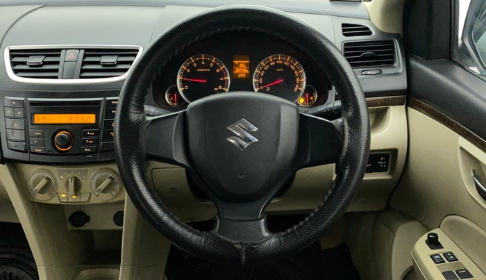 2014 Maruti Swift Dzire VXI, Petrol, Manual, 1,04,482 km, Steering Wheel Close Up