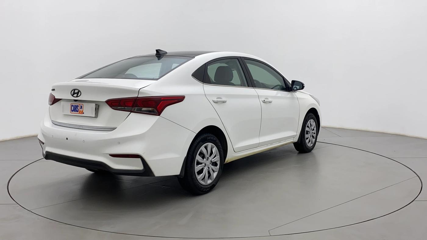 2019 Hyundai Verna 1.4 EX PETROL, Petrol, Manual, 59,884 km, Right Back Diagonal