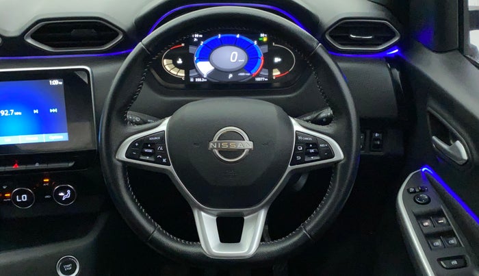 2022 Nissan MAGNITE XV PREMIUM TURBO CVT, Petrol, Automatic, 10,377 km, Steering Wheel Close Up