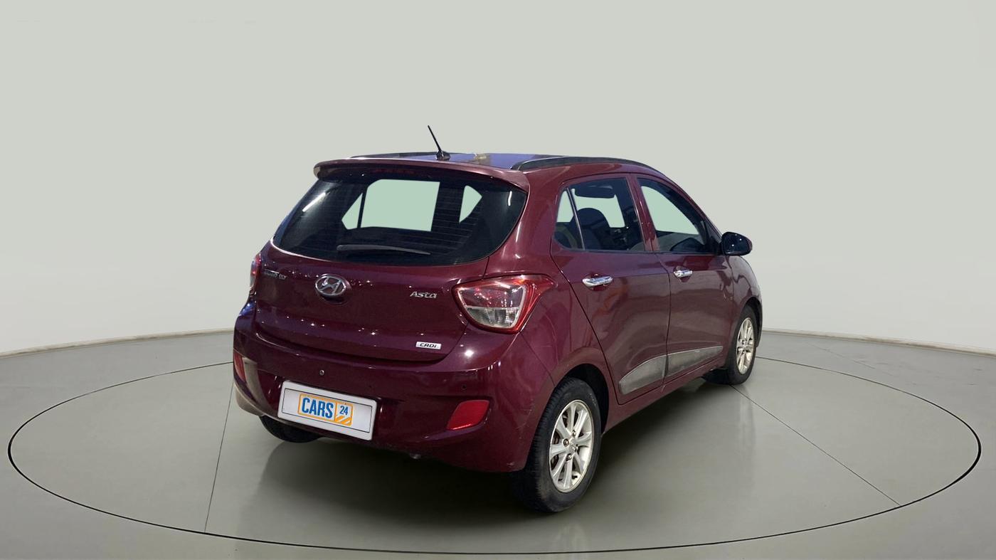 2014 Hyundai Grand i10 ASTA 1.1 CRDI, Diesel, Manual, 1,21,054 km, Right Back Diagonal