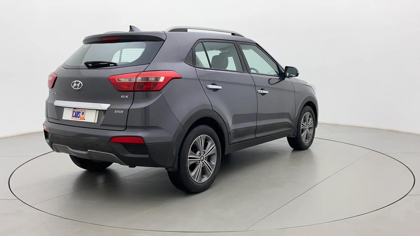2017 Hyundai Creta SX PLUS AT 1.6 PETROL, Petrol, Automatic, 28,625 km, Right Back Diagonal