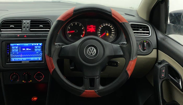 2013 Volkswagen Polo COMFORTLINE 1.2L PETROL, Petrol, Manual, 1,10,410 km, Steering Wheel Close Up