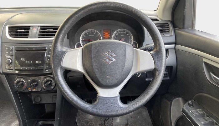 2012 Maruti Swift VXI, Petrol, Manual, 83,512 km, Steering Wheel Close Up