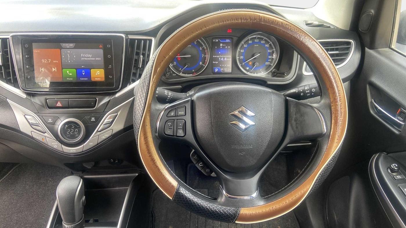 2021 Maruti Baleno ZETA CVT PETROL 1.2, Petrol, Automatic, 6,828 km, Steering Wheel Close Up