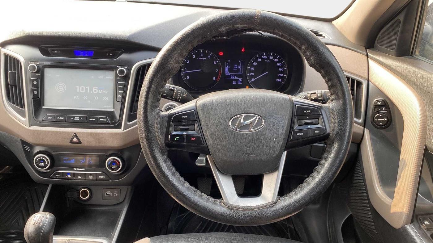 2015 Hyundai Creta SX PLUS 1.6 PETROL, Petrol, Manual, 55,194 km, Steering Wheel Close Up
