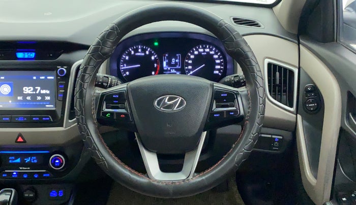 2016 Hyundai Creta SX PLUS AT 1.6 PETROL, Petrol, Automatic, 94,505 km, Steering Wheel Close Up